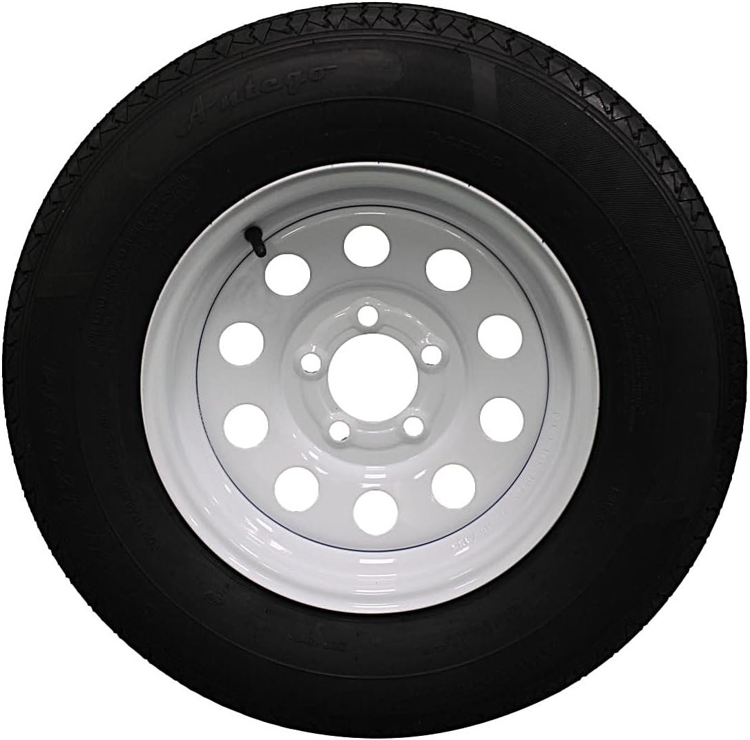 (Set of 4) Antego Tire and Wheel 205/75R14 Highway Terrain Assembly – Optimized for High Load Performance, 14.0-Inch Rim, Load 105.0, Speed M | A140554010116108ST20575R14-B4