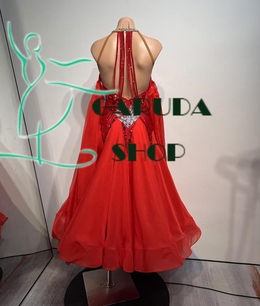garuda shop レディース社交ダンス衣装 素敵ダンスドレス 魅力セミ