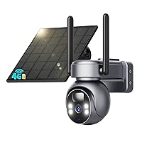 SEHMUA 4G Telecamera Esterno con Pannello Solare, 2K HD Videocamera Sorveglianza Visione