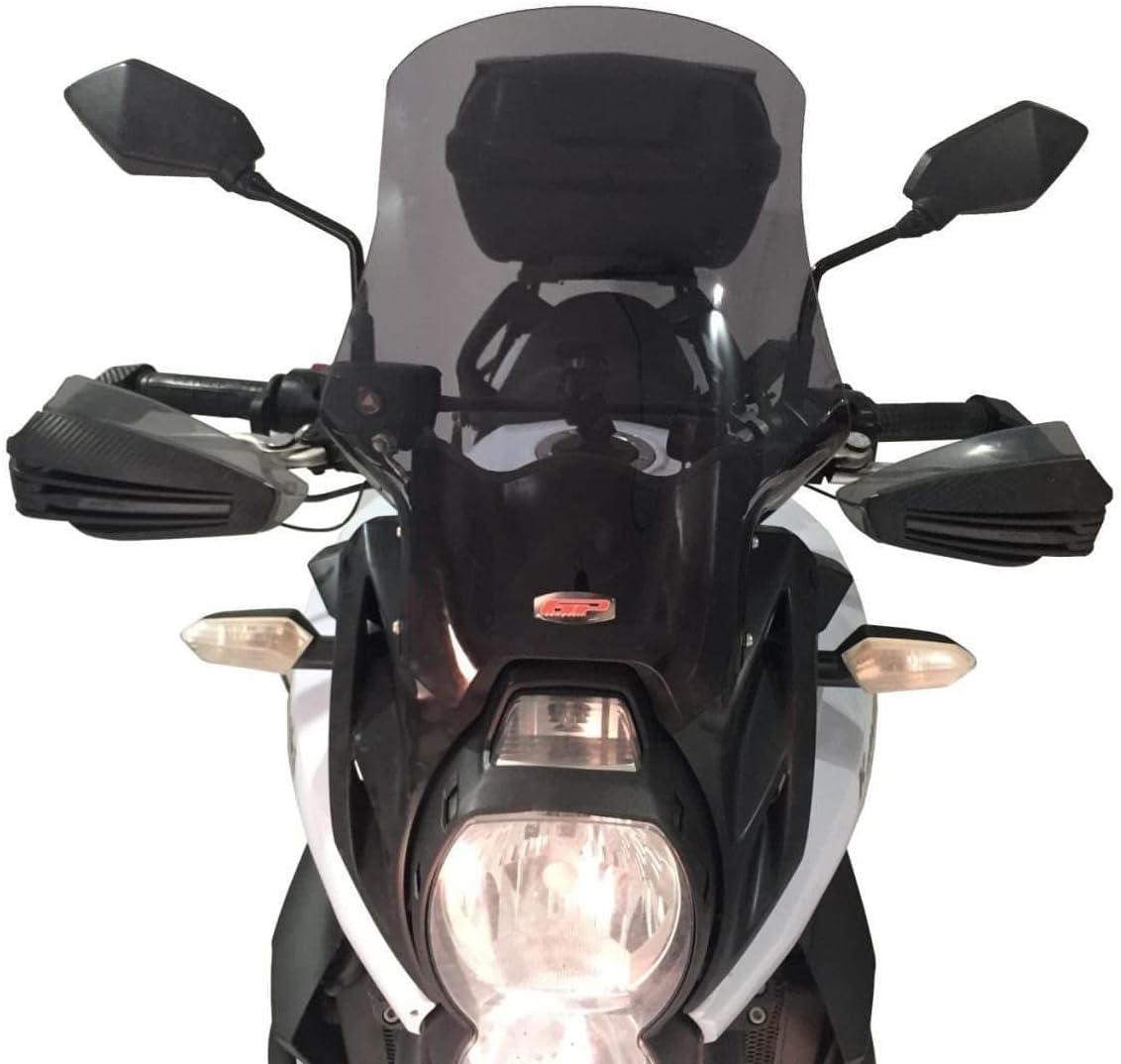GP Kompozit Windshield Windscreen Smoked Compatible For Kawasaki Versys 650 2010-2014 46 cm
