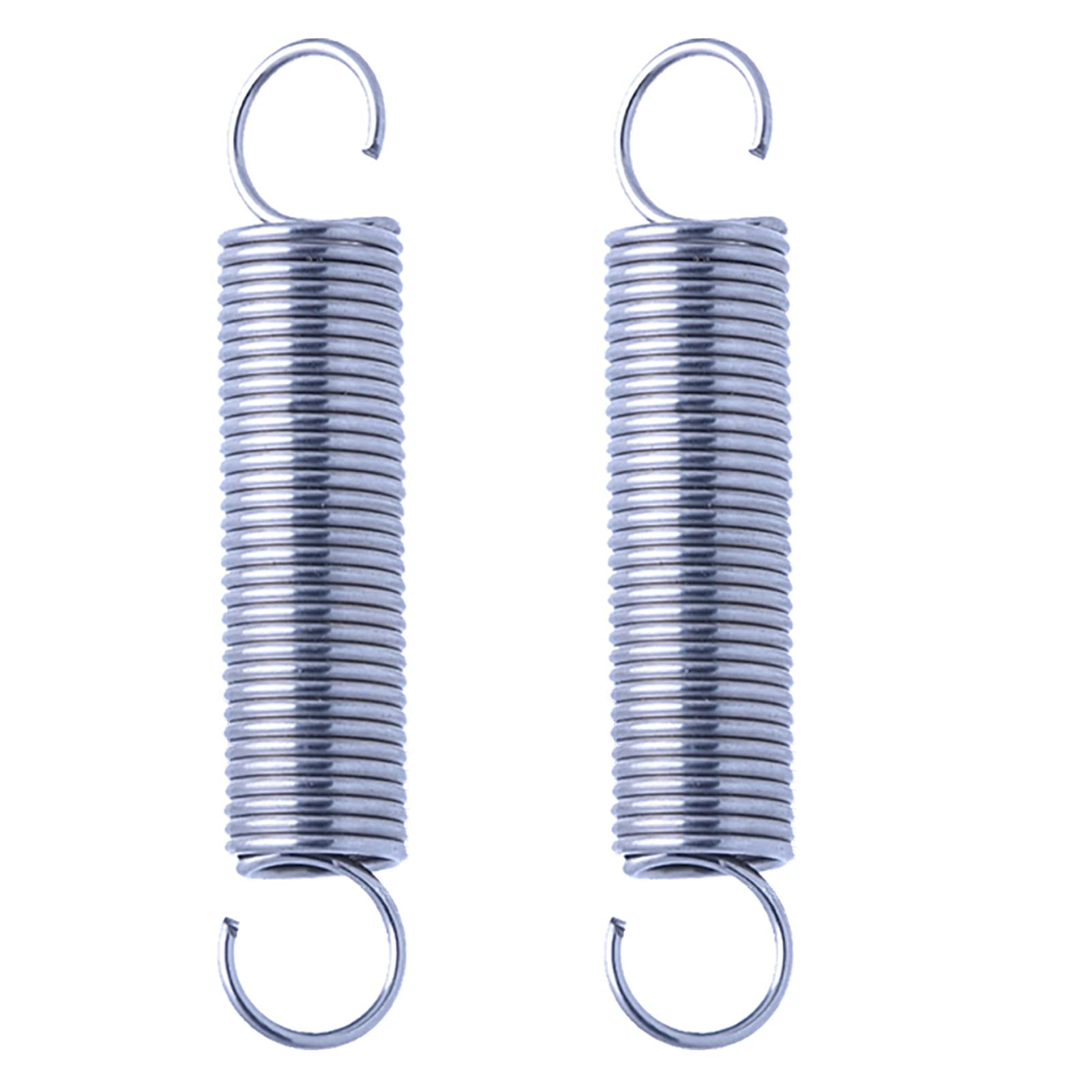 ELLANA Extension Heavy 2 Pieces, 1mm Wire Diameter, 12mm Outer Diameter, 30-60mm Length, Extended Compressed S-Shape Tension Spring Wire Hook ( Size : 50mm )