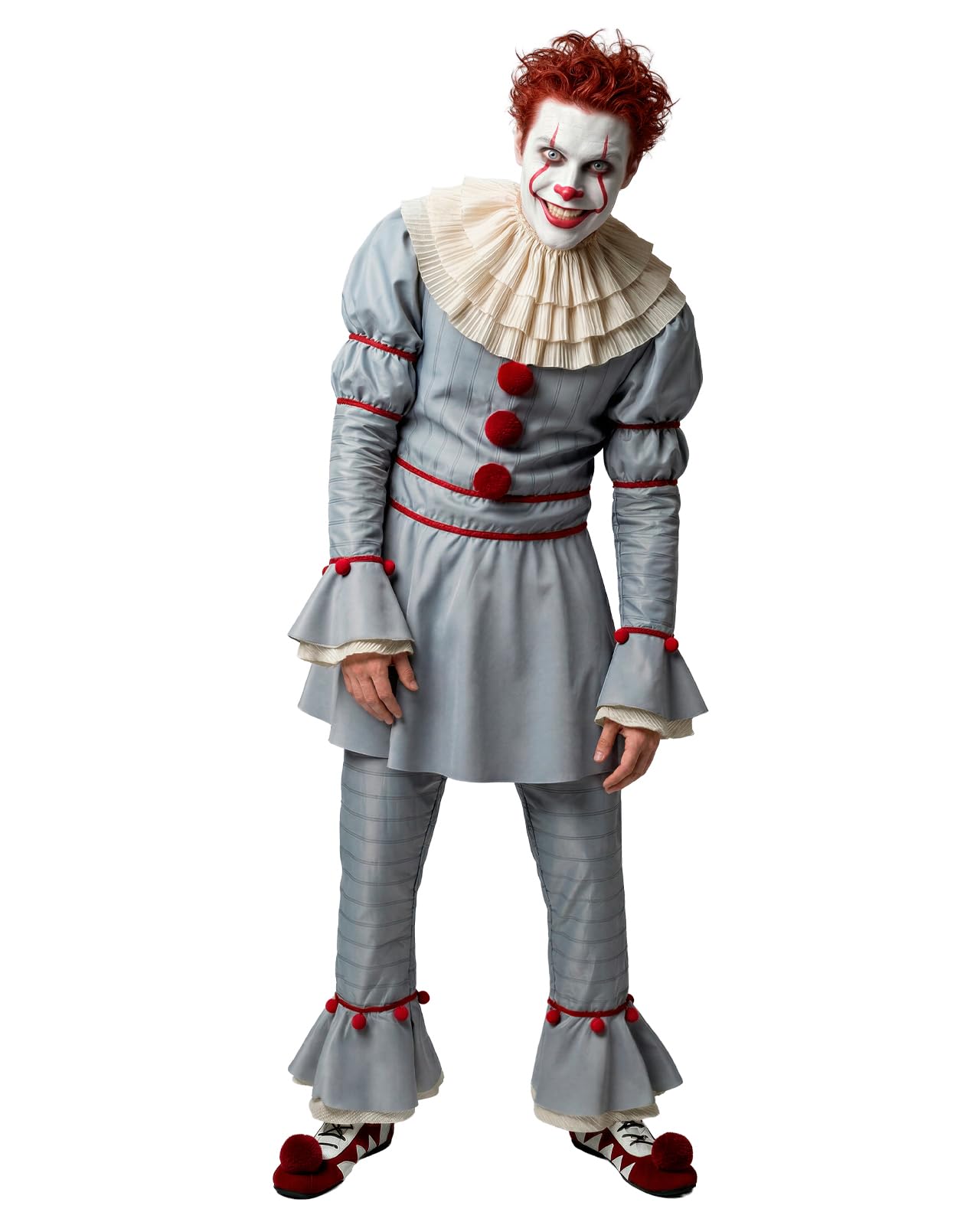 Funidelia | Disfraz de Pennywise - IT Capítulo Dos para hombre Pennywise & Películas de miedo - Disfraz para adultos y divertidos accesorios para Fiestas, Carnaval y Halloween