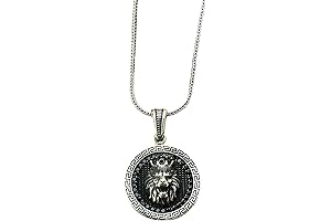Silver Lion Head Necklace: Unveil Your Inner Lionhood