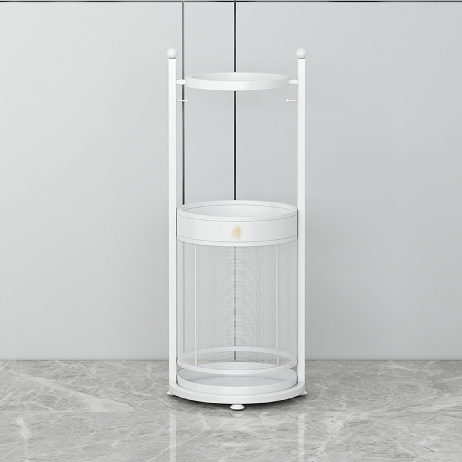 WXPGFEQ Commercial Metal Umbrella Stand, Large-Capacity Freestanding Holder with Removable Drip Tray for Office Hotel Entryway