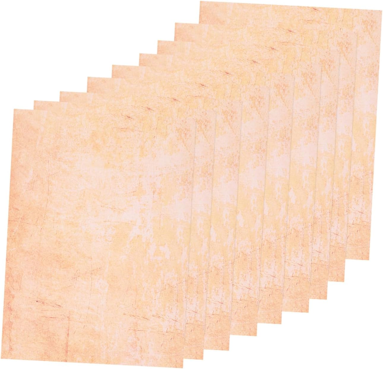 PRETYZOOM 100pcs Vintage Style Letter Paper A4 Size Decorative Writing Paper with Wrinkled Background for Invitations and Scrapbooking Stationery