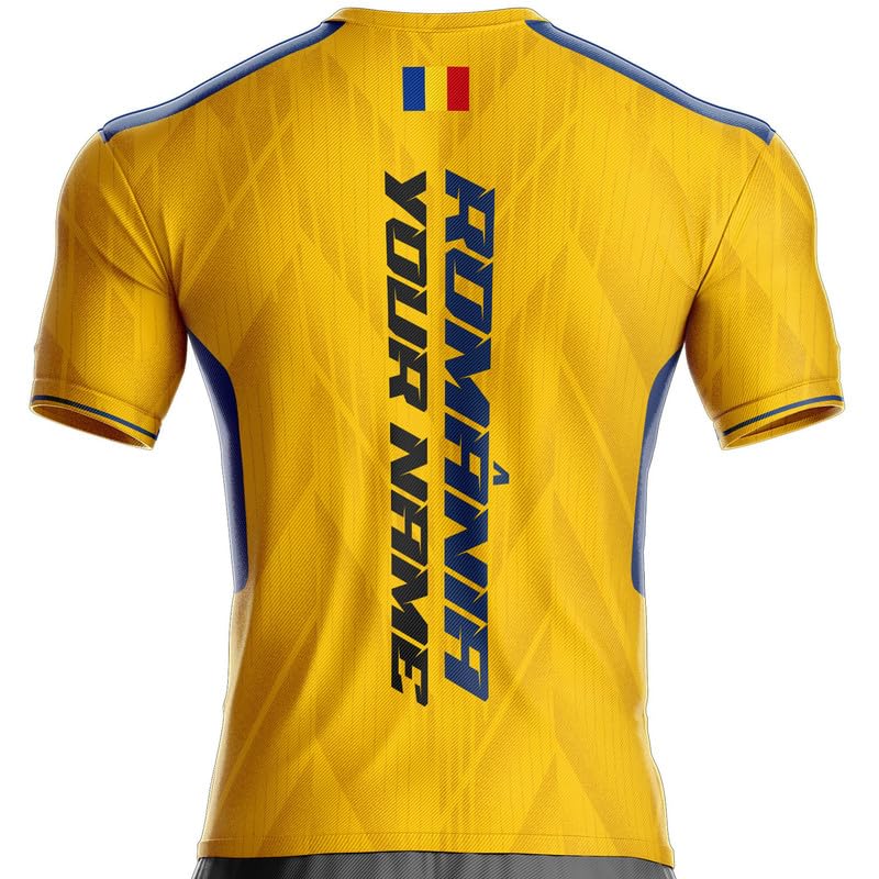 Maglia Romania RM-40 Calcio Bandiera Rumena Regalo S