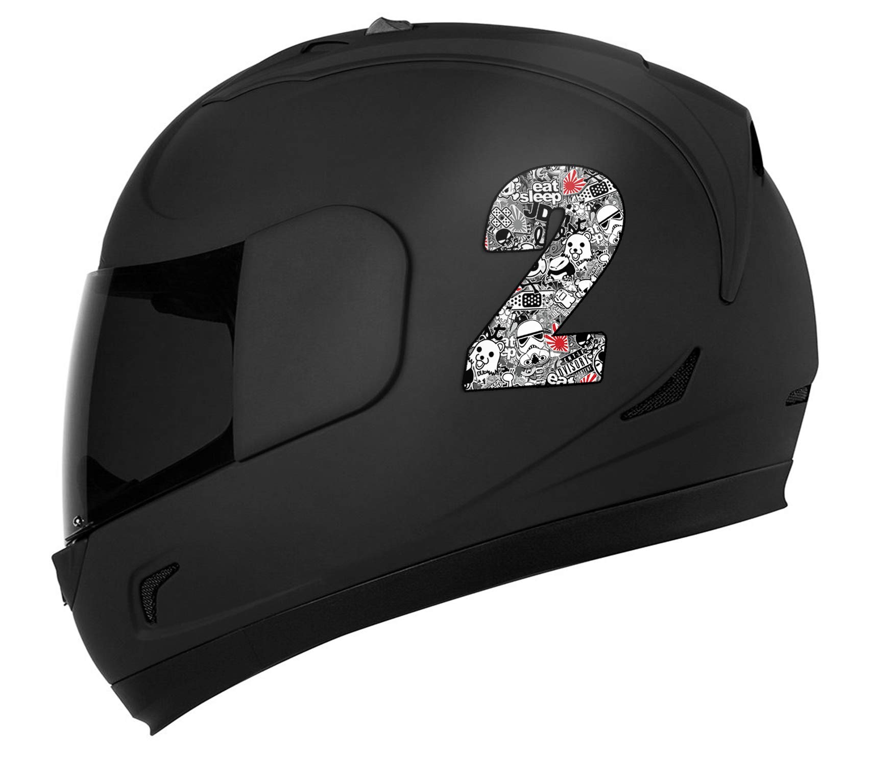 Bioar Labs® 2 X Aufkleber 3D Gel Silikon Stickers Denark Däneark