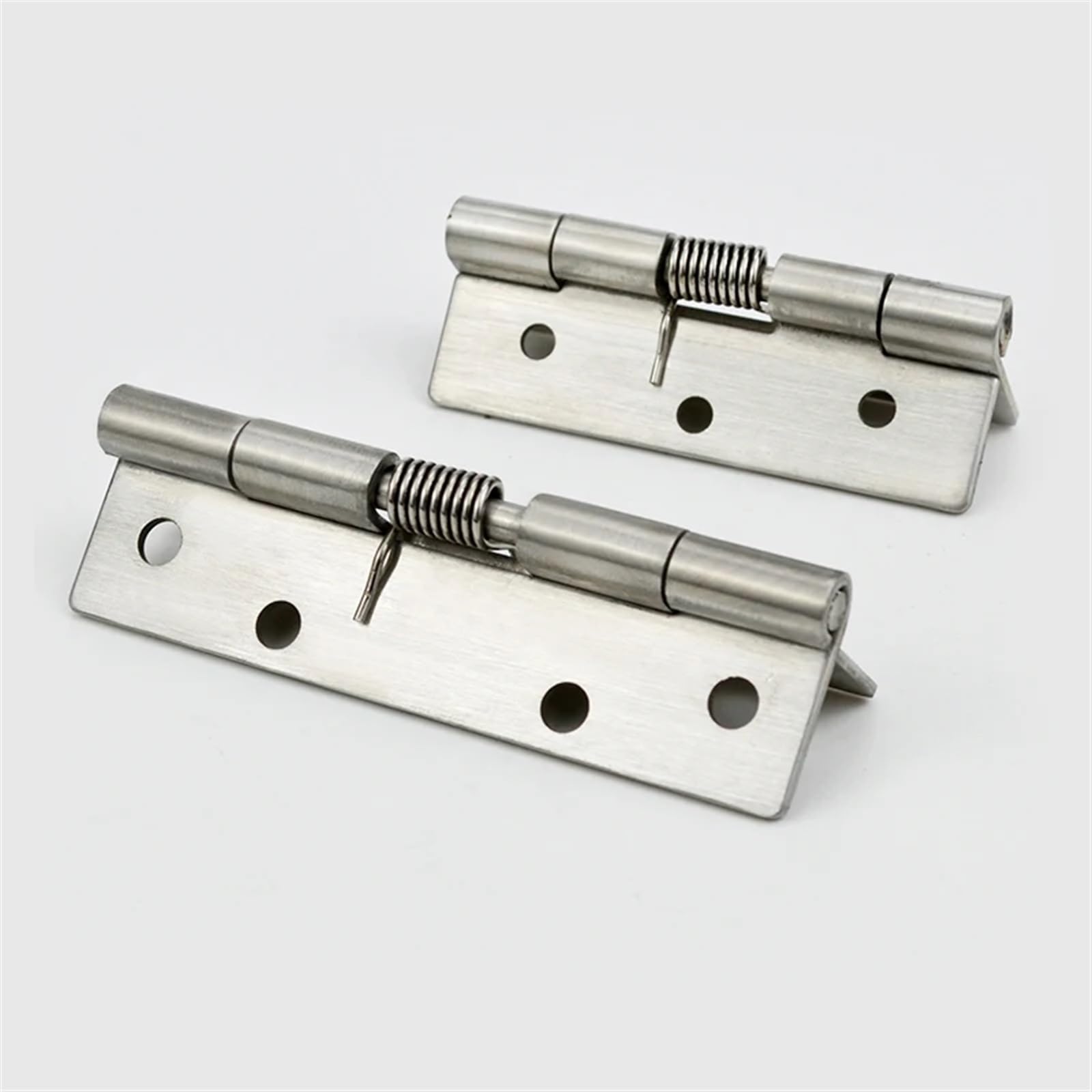 Charnière à ressort pour placard de cuisine : fermeture automatique inox réglable 0°