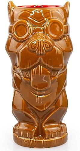 Geeki Tikis Fallout Dogmeat - Taza de cerámica coleccionable oficial de Fallout estilo Tiki Capacidad para 14 onzas