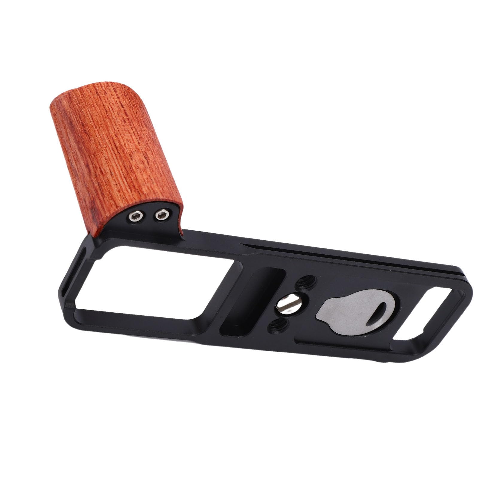 ASHATA Supporto a L per Fotocamera, Impugnatura in Lega di Alluminio con | L Shape Handgrip with Arrow Storage Case Plate, 1/4 Inch Screw, Fit for X E5 Camera
