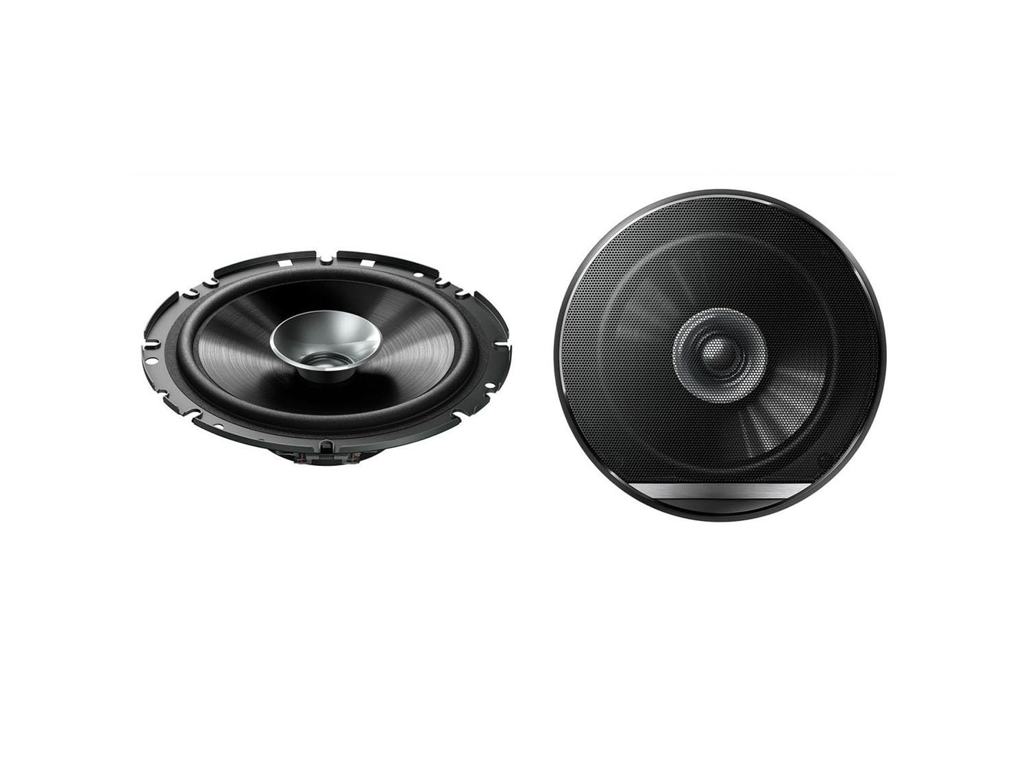 Lautsprecher Boxen Einbaupaket für Pioneer TS-G1710F kompatibel mit Audi A3 8P, 4/5 türig vorne | 2X Tief-Mitteltöner mit integriertem Hochtöner 280W MAX
