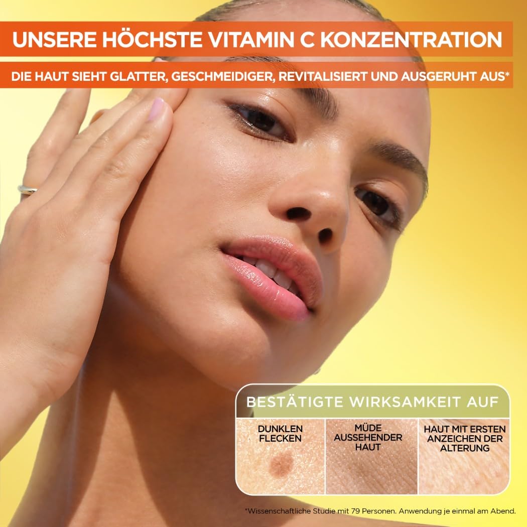 Garnier SkinActive Coffret Max Glow Booster Set Vitamin C Serum Augenpflege Nachtserum
