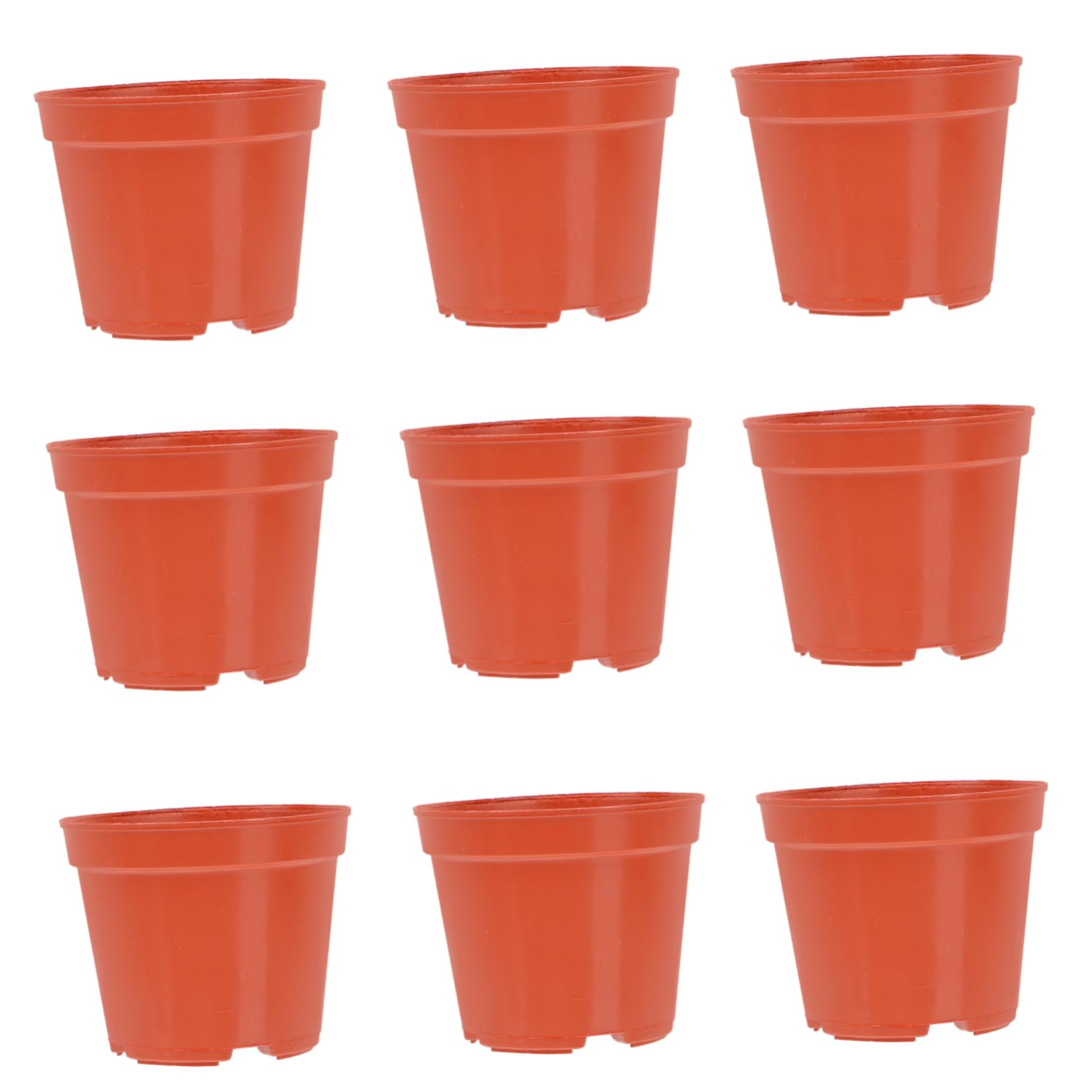 Toddmomy 30pcs Plastic Flower Plant Pots with Ventilate Space Saving Nursery Containers for Indoor and Outdoor Gardening Elegant Design for and Balconies