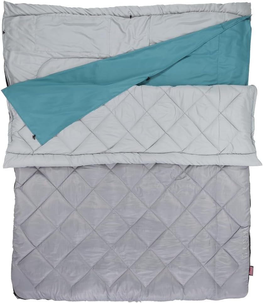 Coleman 45°F Double Sleeping Bag Queen Size XL Sleeping Bag with Big