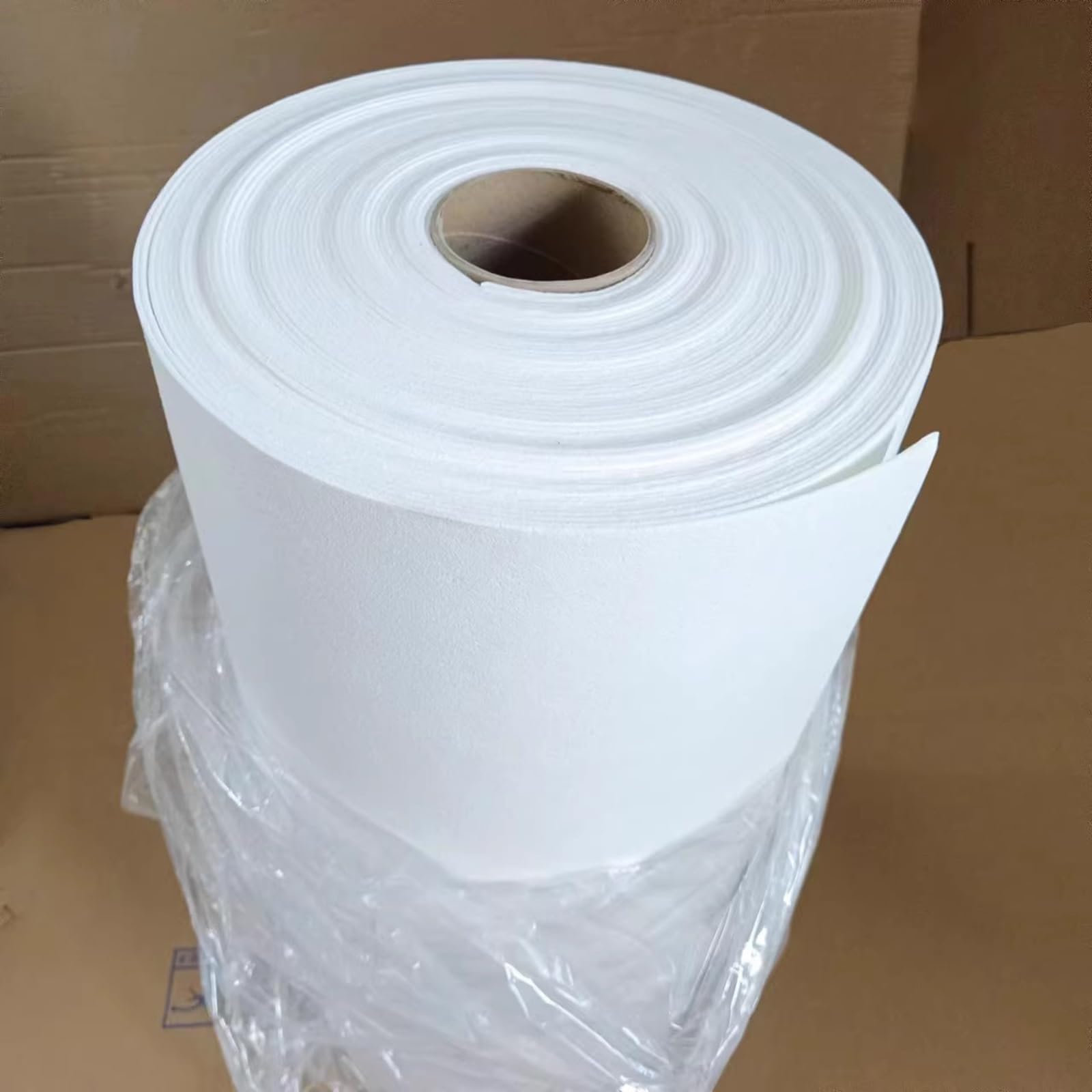 Pxamortel White 0.61X1m Ceramic Fibre Insulation Blanket Ceramic Fiber Paper 2300F White Multi Thick Insulation Gasket Stove Furnace Kiln Glass(4Mm)