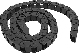 Cable Wire Carrier Drag Chain Flexible Nested Drag Chain Black Plastic Wear Resistant Cable Drag Chain with End Connectors for CNC