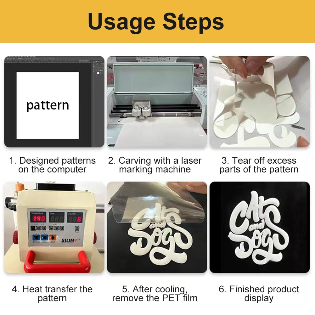 Amazon.co.jp: BENECREAT 3Dパフ熱転写ビニール 10インチ×6.5