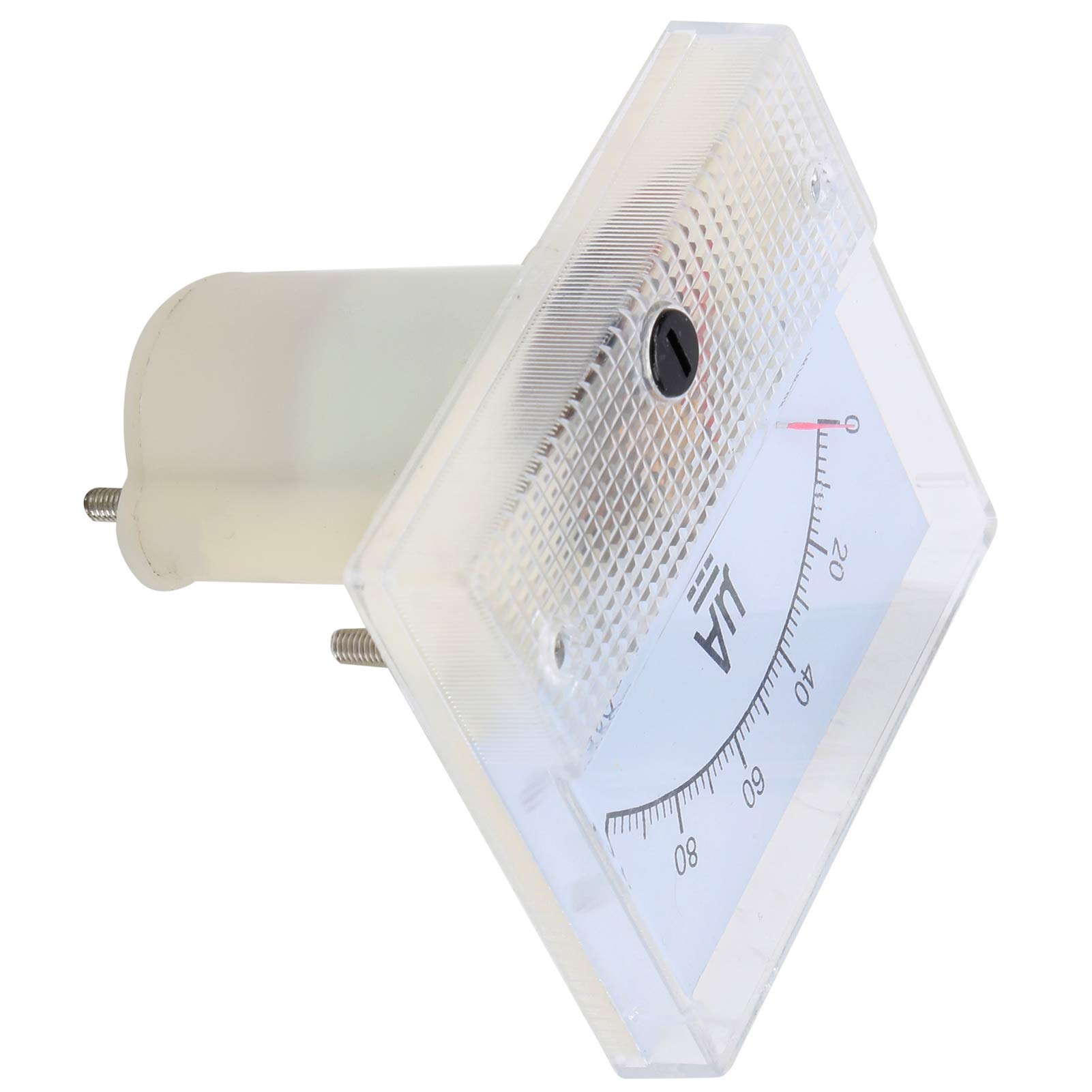 85C1-A DC 0~100UA DC Pointer Ammeter Meter Head Measuring Instrument Pointer Ammeter Panel for Measuring Circuit Currents Resistors Electrical Equipment Usage