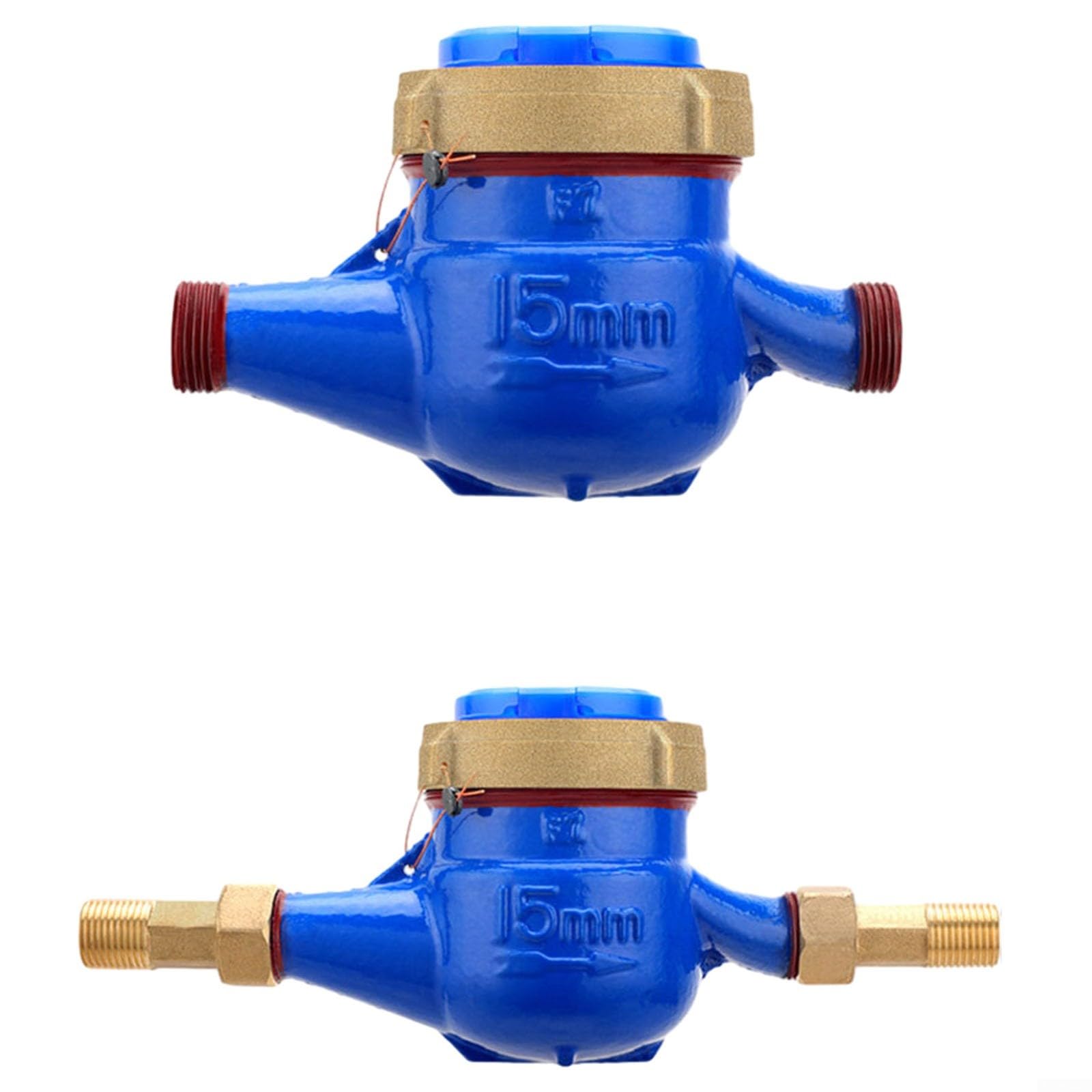 Contatore Acqua Fredda 15 Mm 1/2 Pollice - Per Uso Domestico E Giardino, Portata 1.5 M³/h - Foto 5