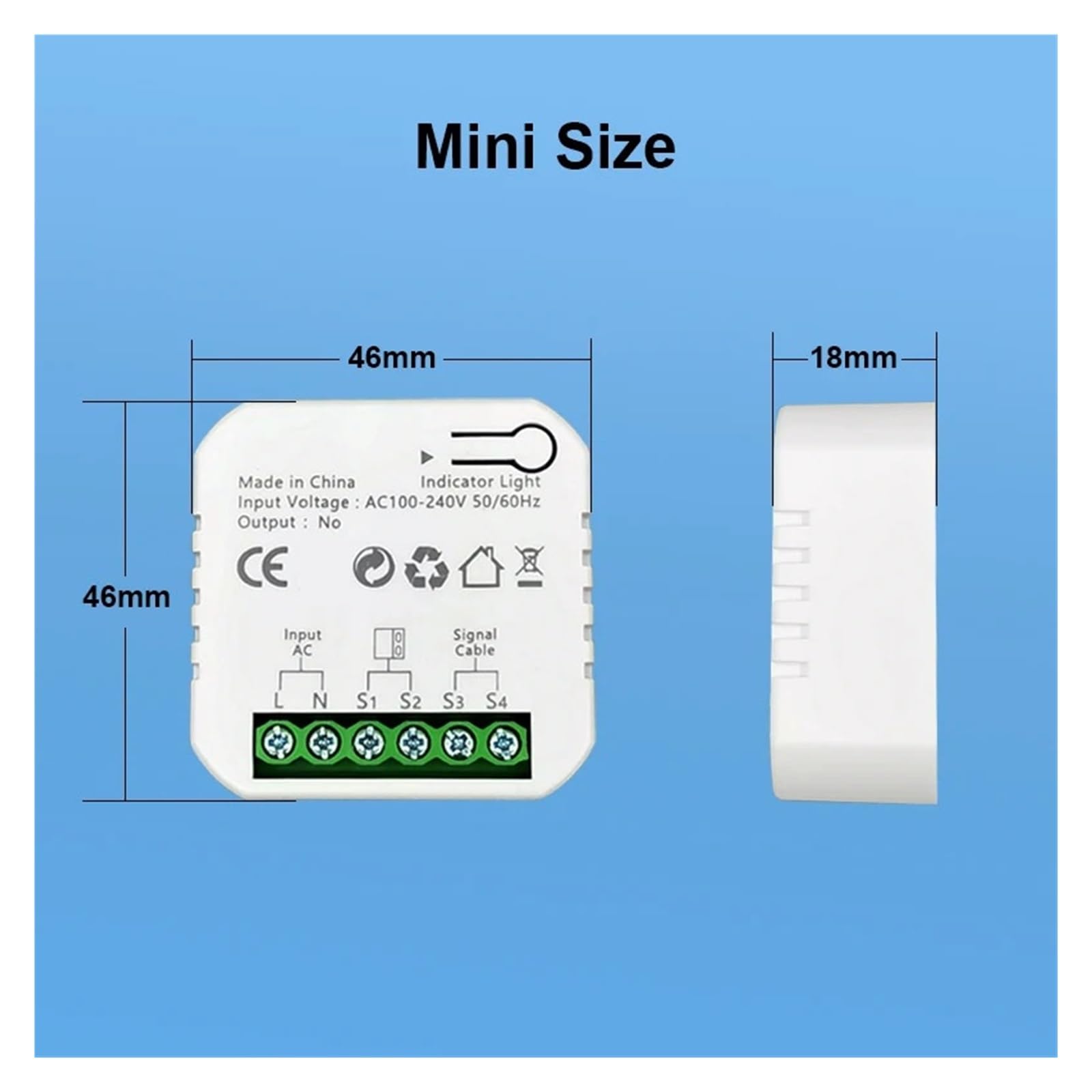 Schiebetorantrieb, Smart Home Zubehör Garagentoröffner Garagentoröffner Smart ZIGBEE 46x46x18mm AC 110-240V Fernbedienung
