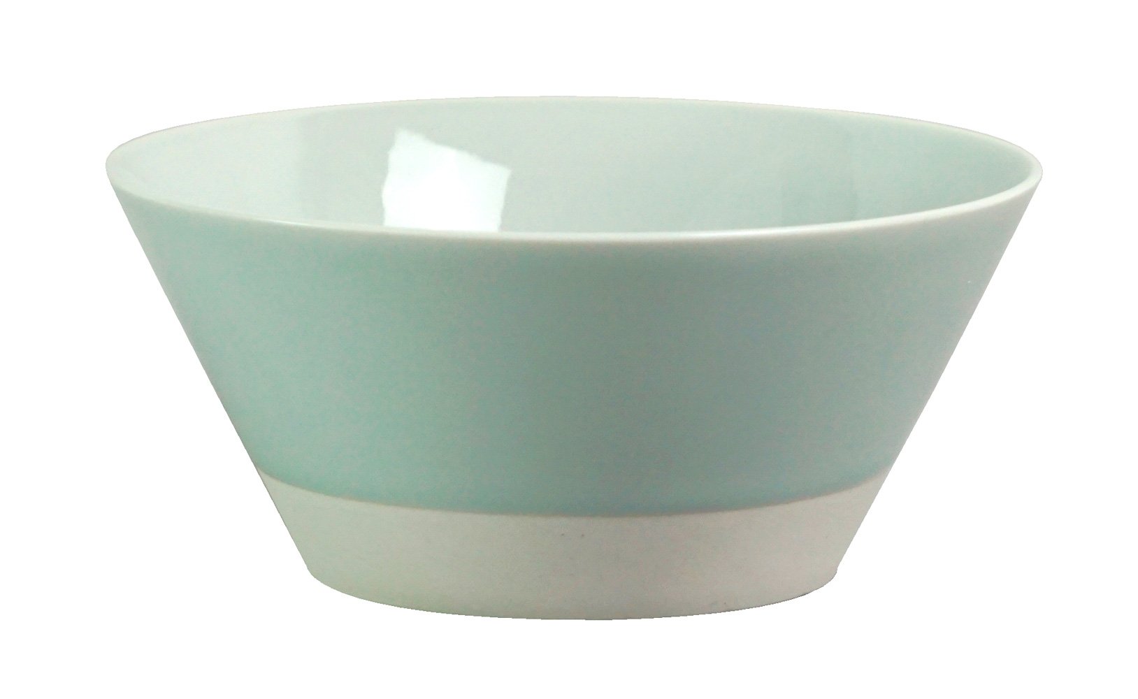 西海陶器(Saikaitoki) Saikai Pottery Hasami Ware Essence ES Bowl (L) Diameter 6.9 inches (17.5 cm), Celadon Glaze 13679