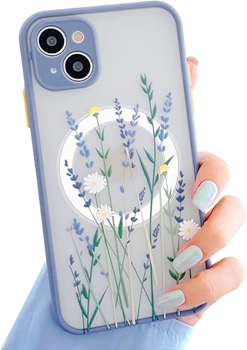 Ownest Funda compatible con iPhone 12 Mini, ajuste magnético para MagSafe para parte trasera transparente de policarbonato esmerilado, flores 3D, Ownest Funda compatible con iPhone 12 Mini, ajuste magnético para MagSafe para parte trasera transparente de policarbonato esmerilado, flores 3D,