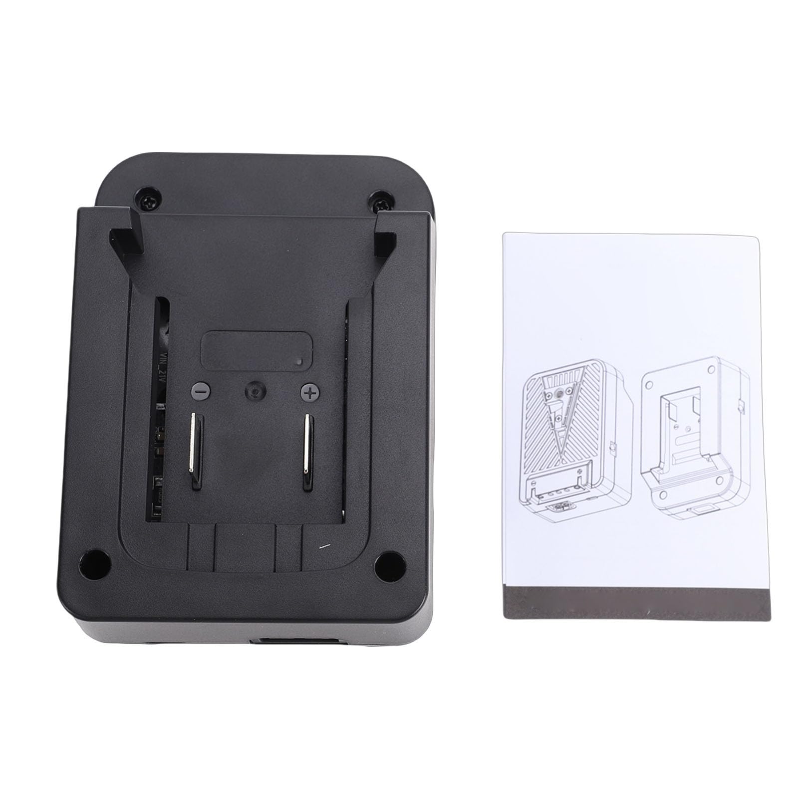 GOWENIC 2 Pezzi Piastra Adattatore V Mount per Batteria Fotocamera USB C