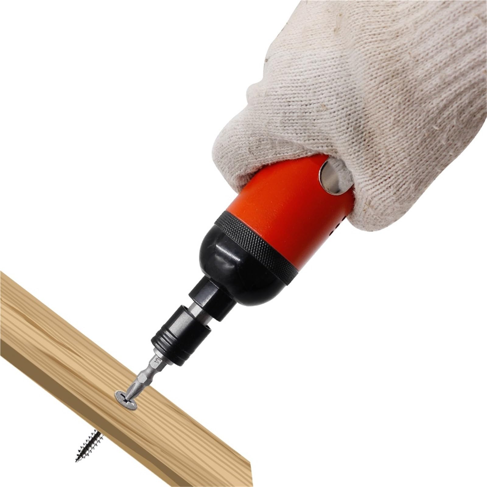 Drucklufthammer, Druckluftschrauber 1/4'' gerader Griff M5 Druckluftschrauber 50 Nm Industriewerkzeug