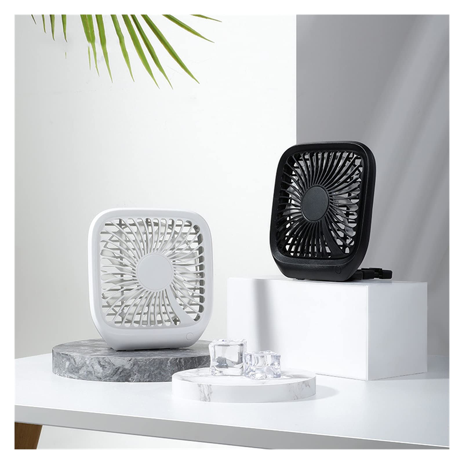 Mini przenośny wentylator USB. Ładowanie włókna szklanego brzeszczotka chłodnicy powietrza Składany pojazd chłodzący samochodowy wentylator wydechowy(Wit)