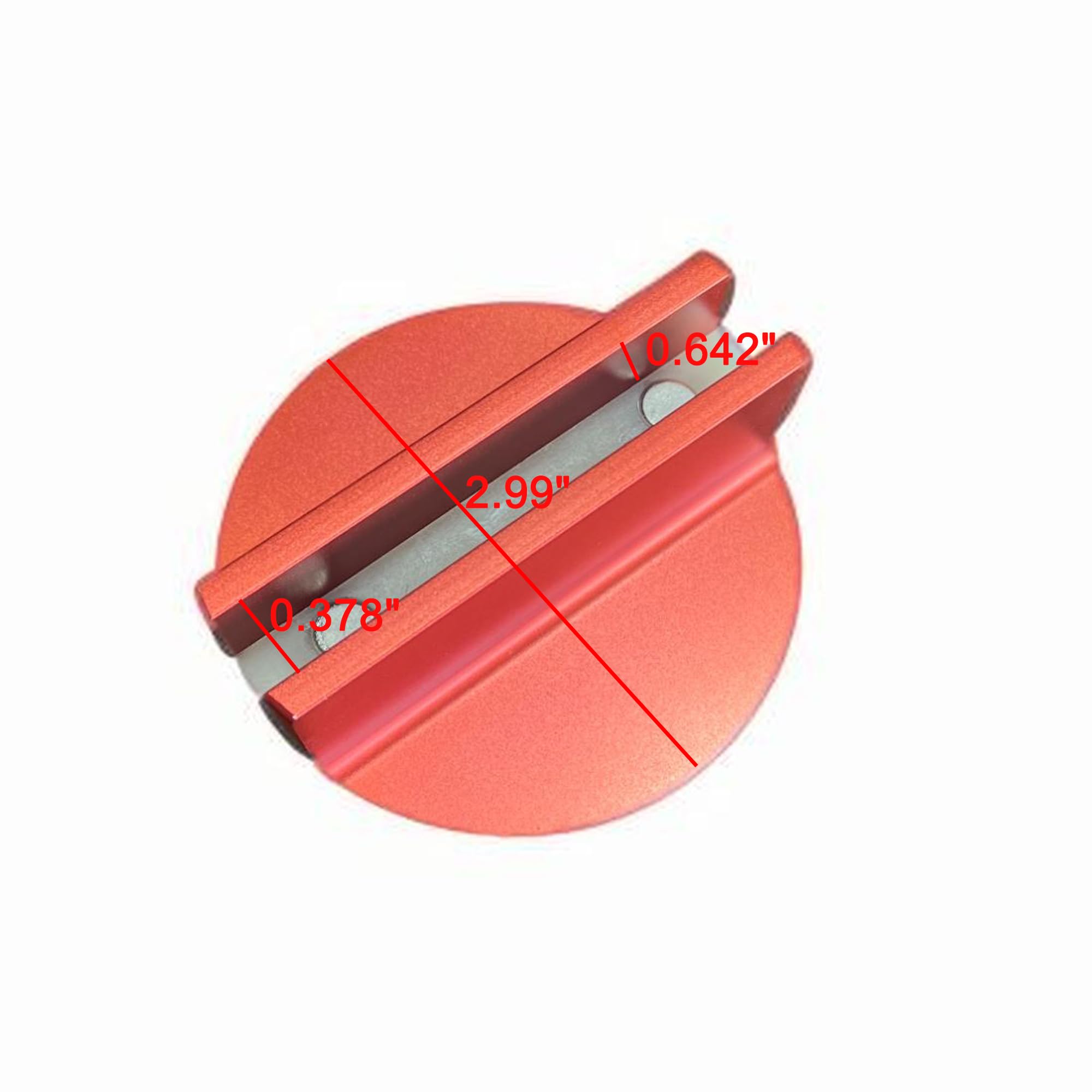 MINLIXIN Magnetic Jack Pad Weld Frame Rail Adapter Aluminum Slotted Pinch Weld Jack Pad Magnetic Jack Pad Pinch Weld Jack Pad Slotted Universal Magne