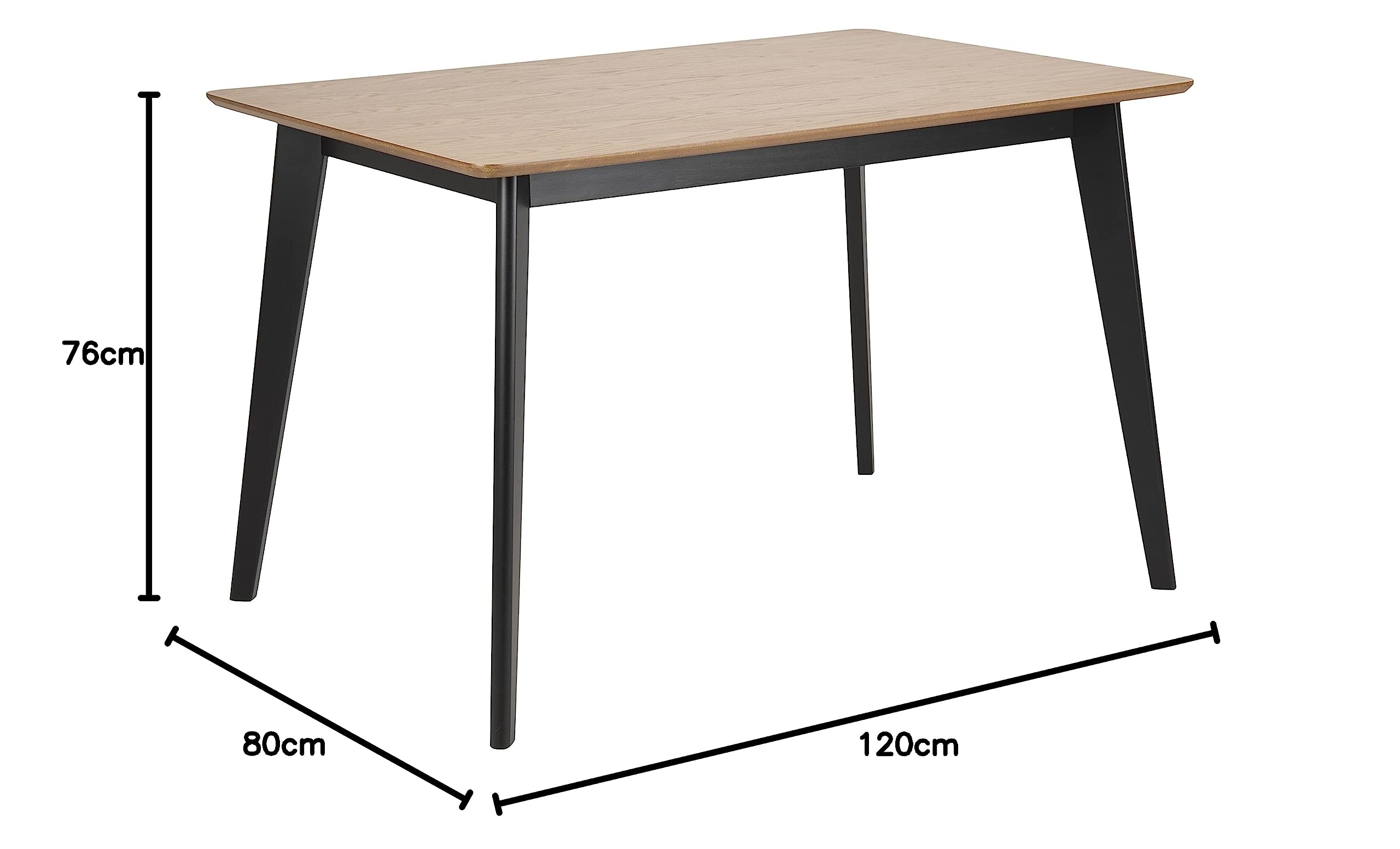 Tabourets de bar en placage de chêne et pieds en bois noir - Style
