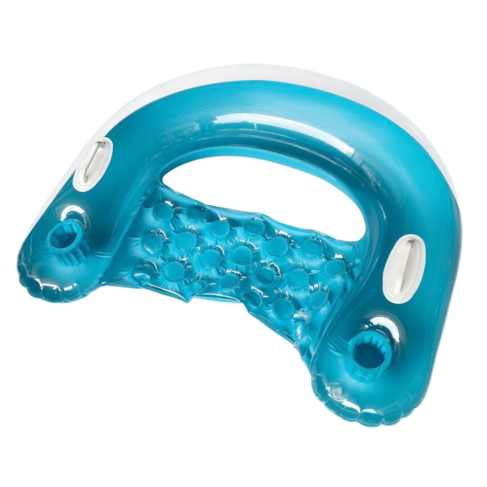 Gonfiabile per piscina per adulti, sedia galleggiante con portabevande, giocattolo per piscina, per giardino, campeggio, mare, tempo libero, attività all'aperto
