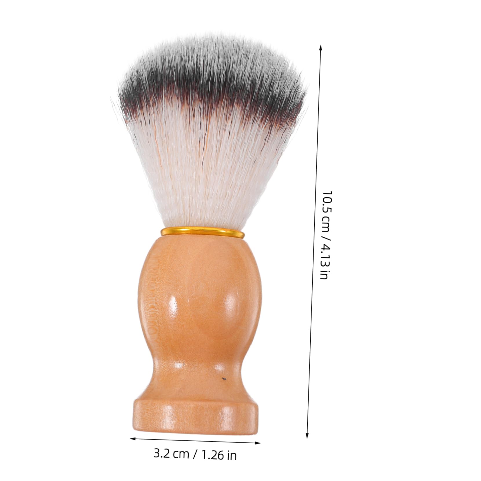 BESTYASH 2pcs Men's Soft Bristle Shaving Brush Set Goat Hair Beard Brush for Gentle Wet Shaving Facial Cleansing Ergonomic Handle Travel Size
