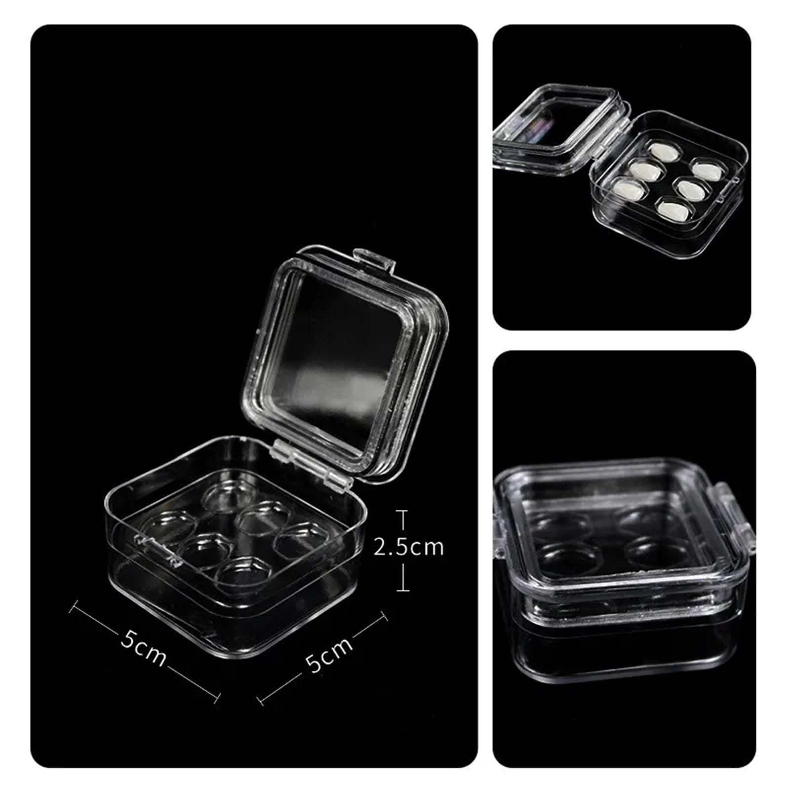 Caja Dental con película para dentadura, Material de Almacenamiento de Chapa, Herramientas dentales cosméticas, 40 Piezas