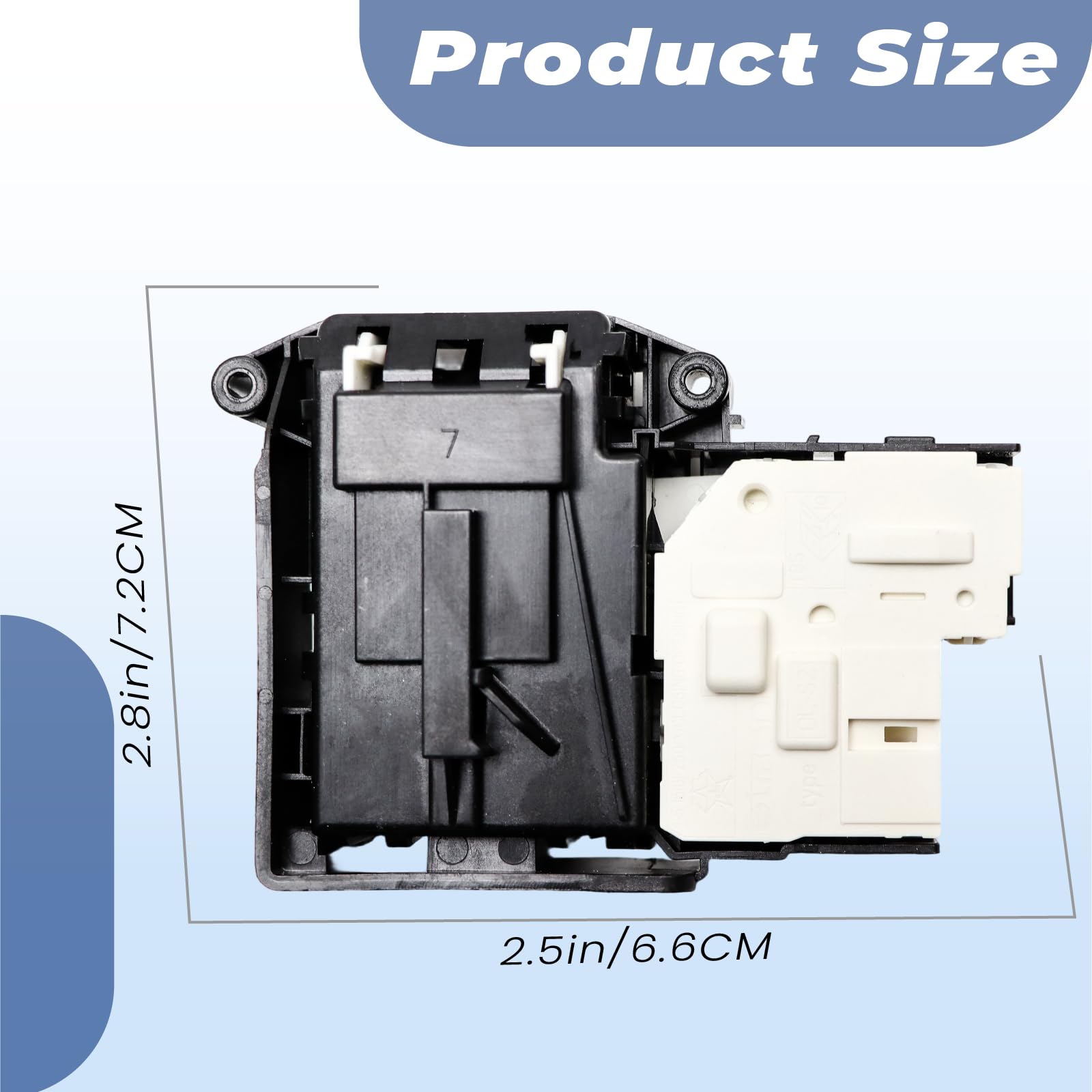 Cerradura de puerta de lavadora EBF61315801 reemplazo para LG F4J7JY2W F4J6TY0W F4J6TY8S F4J6VN0W Sustituye EBF61315806 EBF62534402