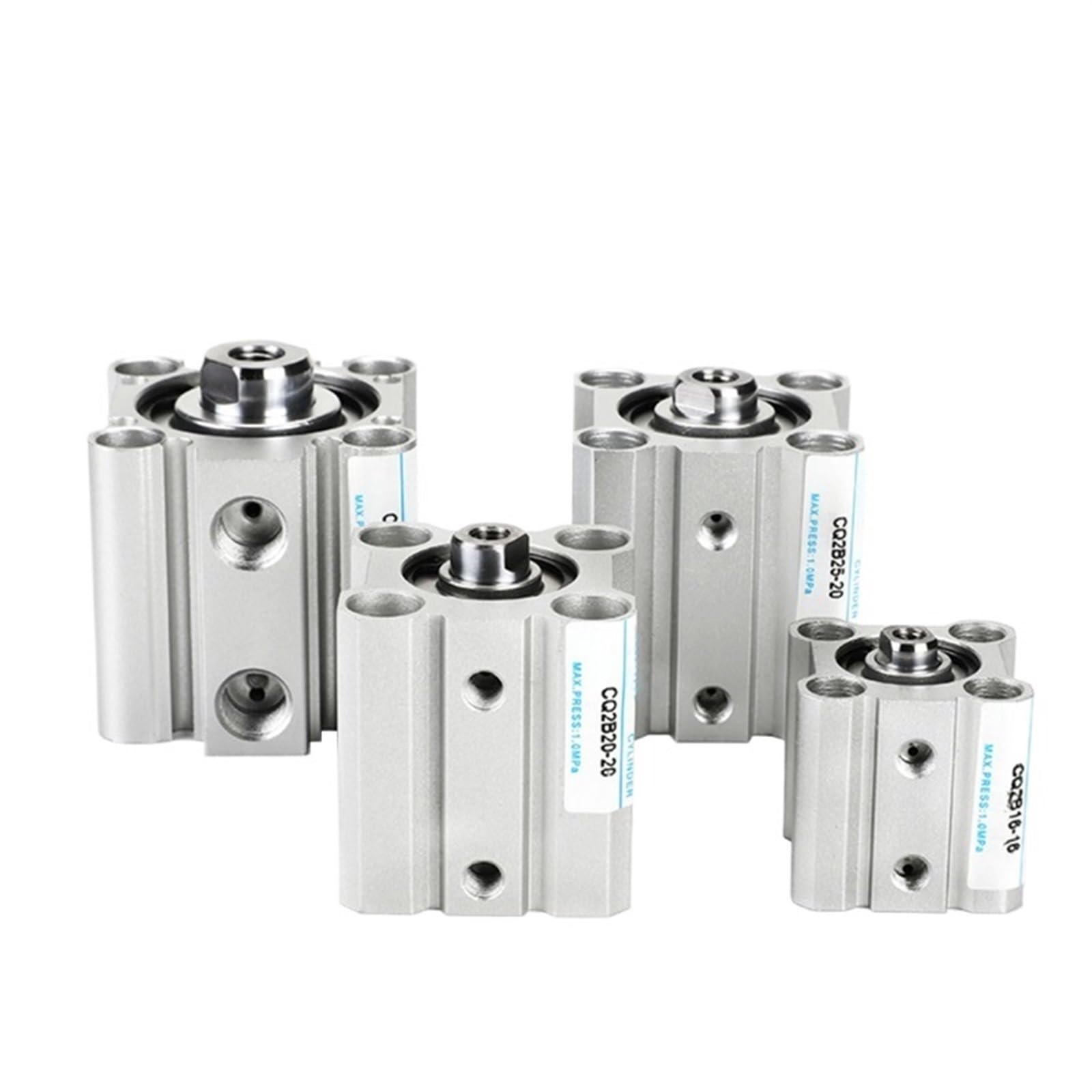 Vérin pneumatique mince CQ2B80 double effet pour machine outil