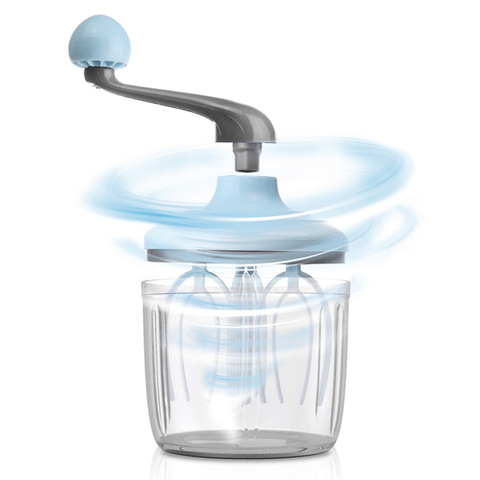 Buachois Sbattitore Manuale,1100ml Frusta per Uova a Spinta, Stile Classico A Manovella,Mescolatore per Montalatte,Frullinoper Le Uova Manuale Strumenti per Frullare Accessori da Cucina per La Casa