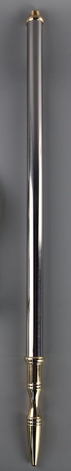 Haolin 76.77" H Brass & Stainless Steel Bishop Crosier with Case G-25-XN. Our Company Have 48 Kinds of Crozier for Your Choice.