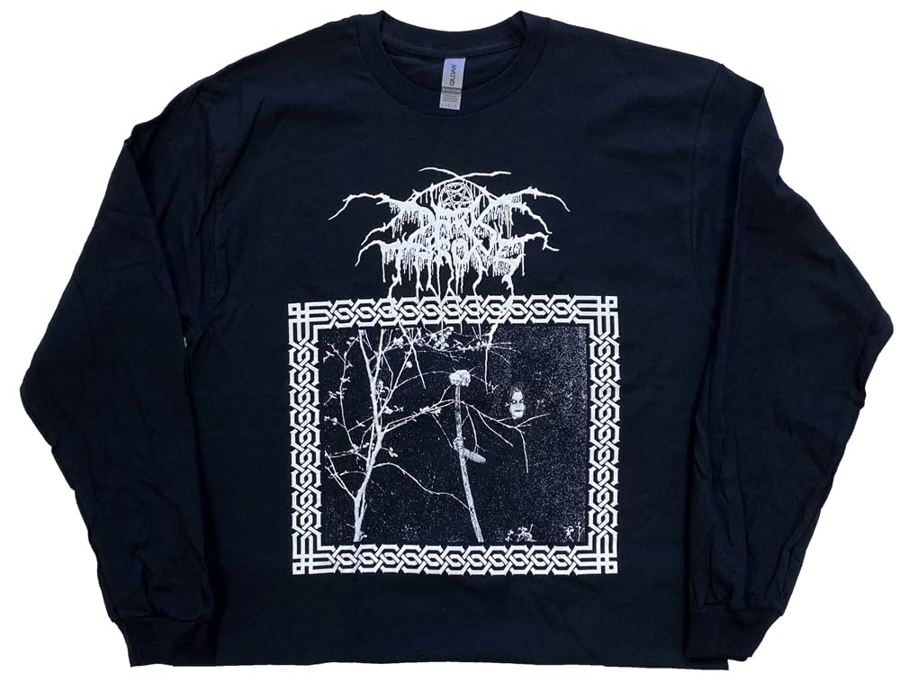 Razamataz Darkthrone 'Under A Funeral Moon' (Black) Long Sleeve Shirt (as8, Alpha, x_l, Regular, Regular)