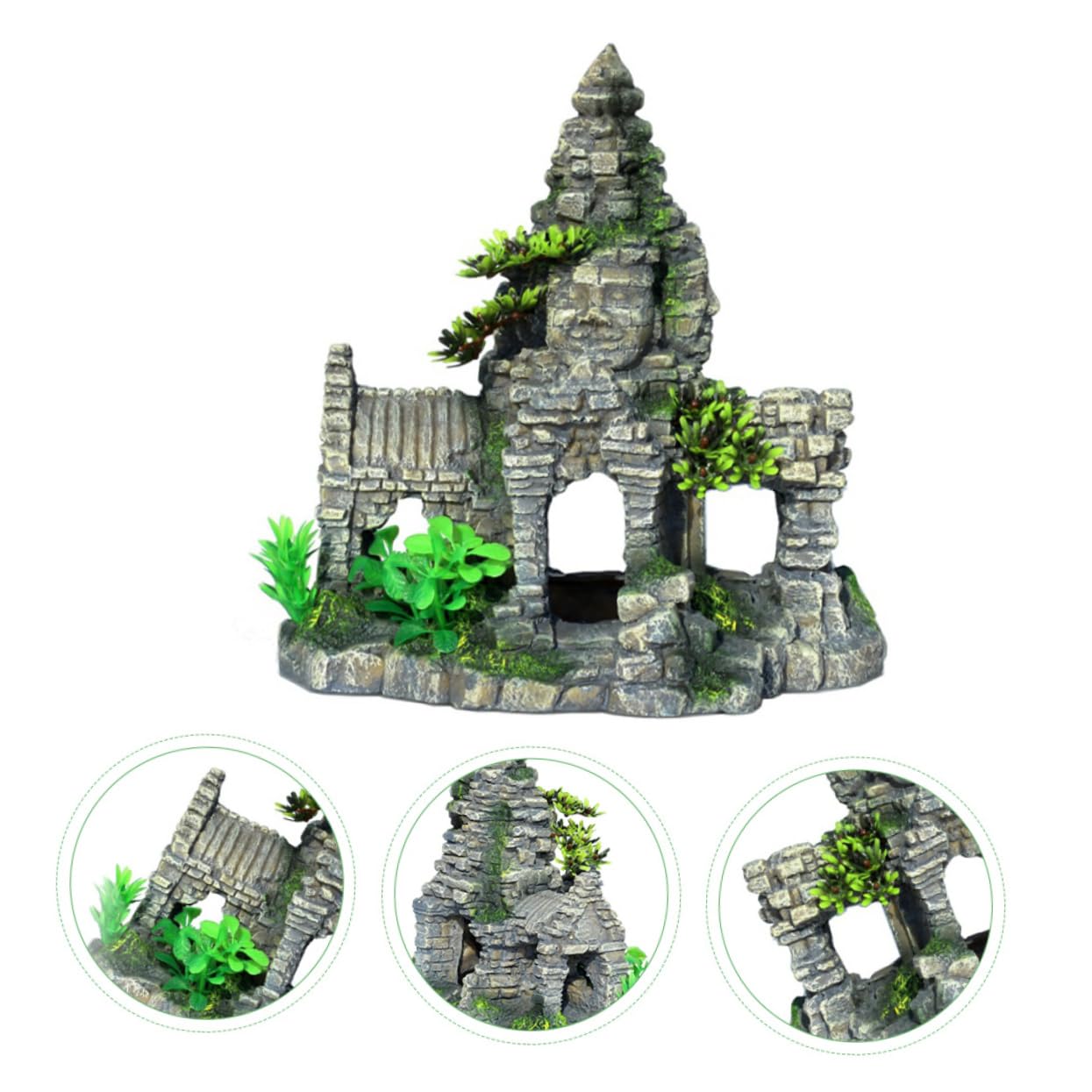 Décoration de Réservoir Aquatique Maison pour Poissons Crevettes Ornement Forme pour Aquarium