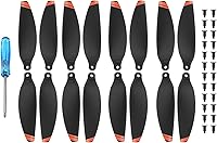 Vista 9 de 1/2/4 pares de hélices de bajo ruido para DJI Mavic Mini 2/Mini SE Drone Hélices ligeras portátiles de peso ligero accesorio para alas de drone