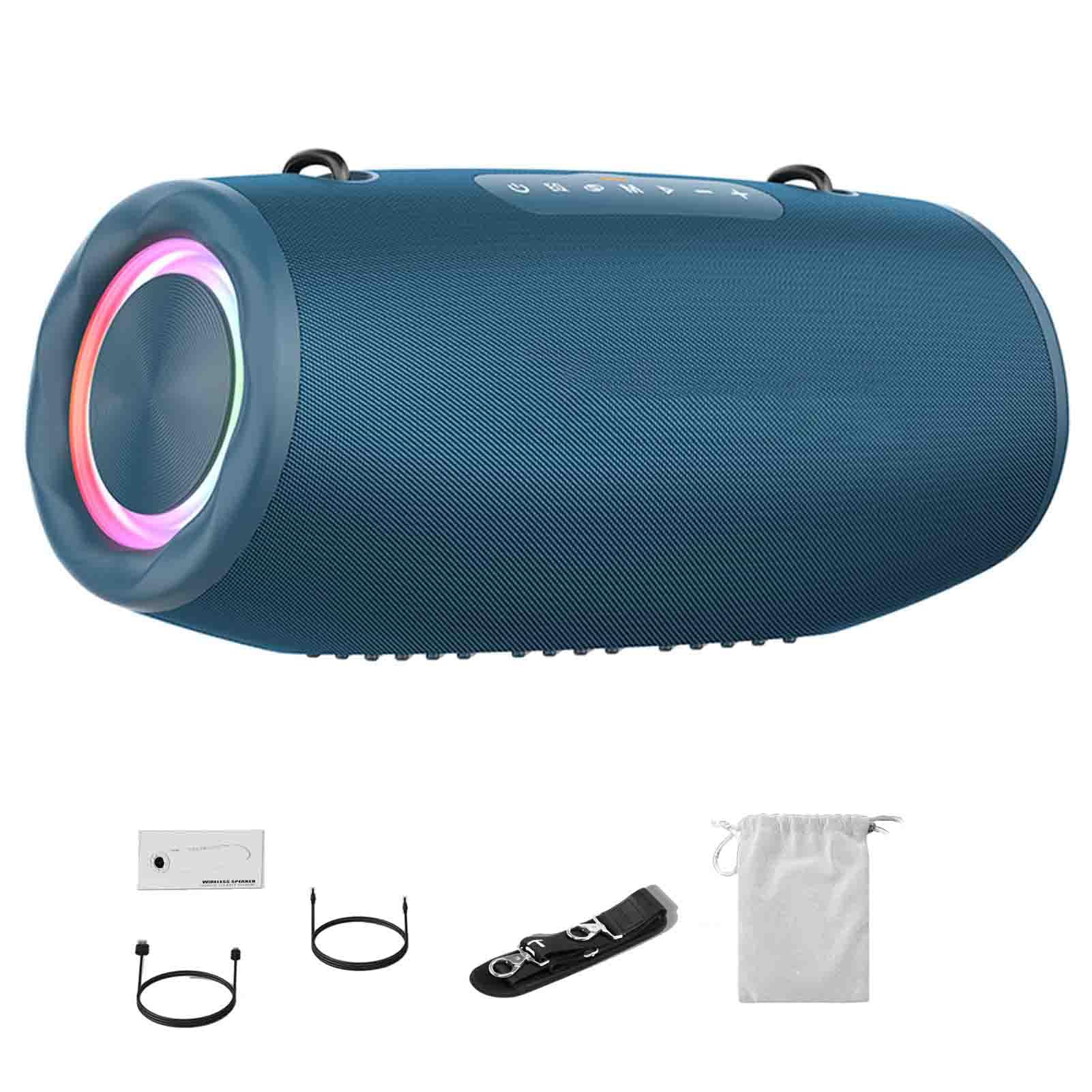 Altoparlante Portatile Ad Alta Potenza da 80 W con Bassi Potenti e Luci RGB per Feste Ed Eventi All'aperto (#2)