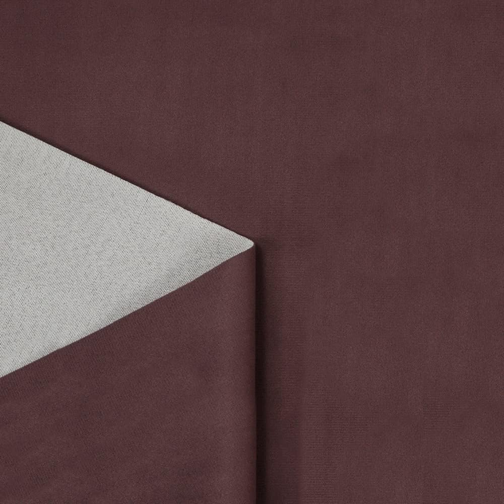 MONILLA Microfaser Velours Meterware 5 M x 143 cm breit – Weicher und strapazierfähiger Möbelstoff, vielseitiger Polsterstoff und Samtstoff in Uni-Farben, ideal für Sofas und Stühle - Amethyst