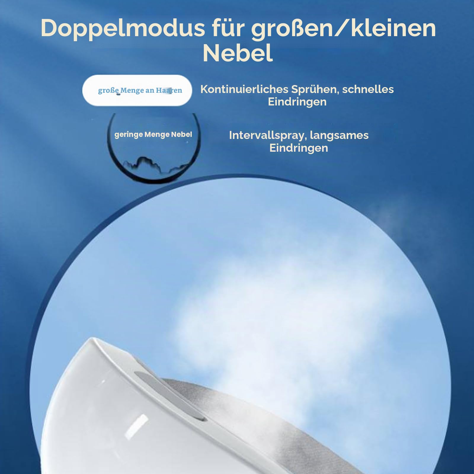 Eyerelis Dampftherapie-Maske, 2 Stufen einstellbar, intelligente Heiß- und Kaltdampf-Augenmaske für Augenringe, Schwellungen, trockene Augen