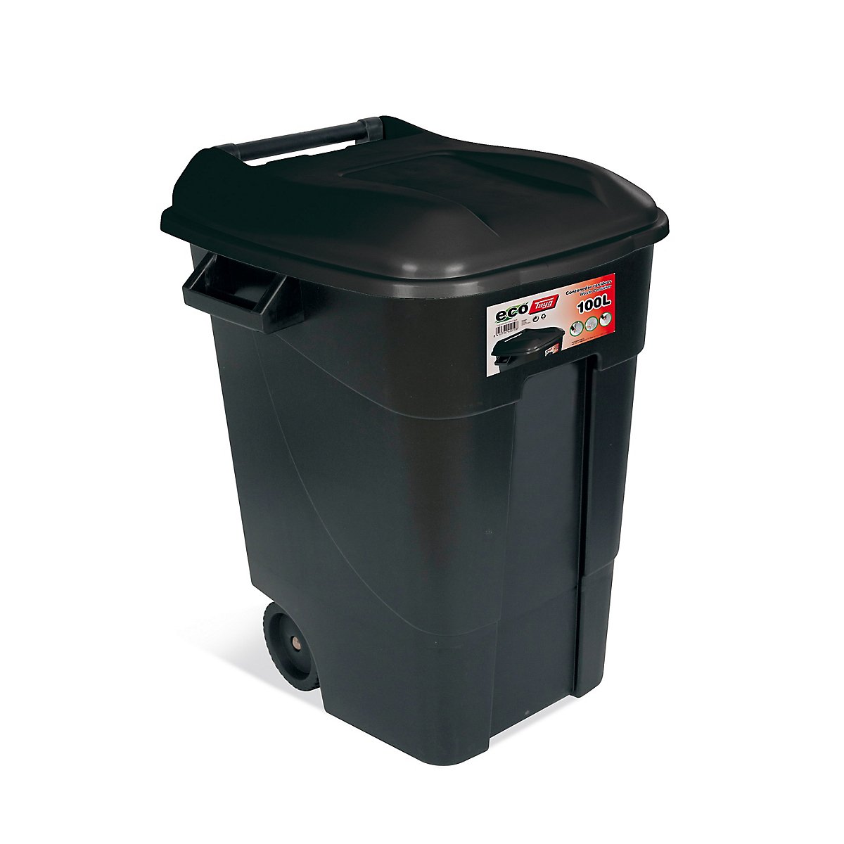 Tayg 440076 Abfallbehälter Eco 100 l, Schwarz