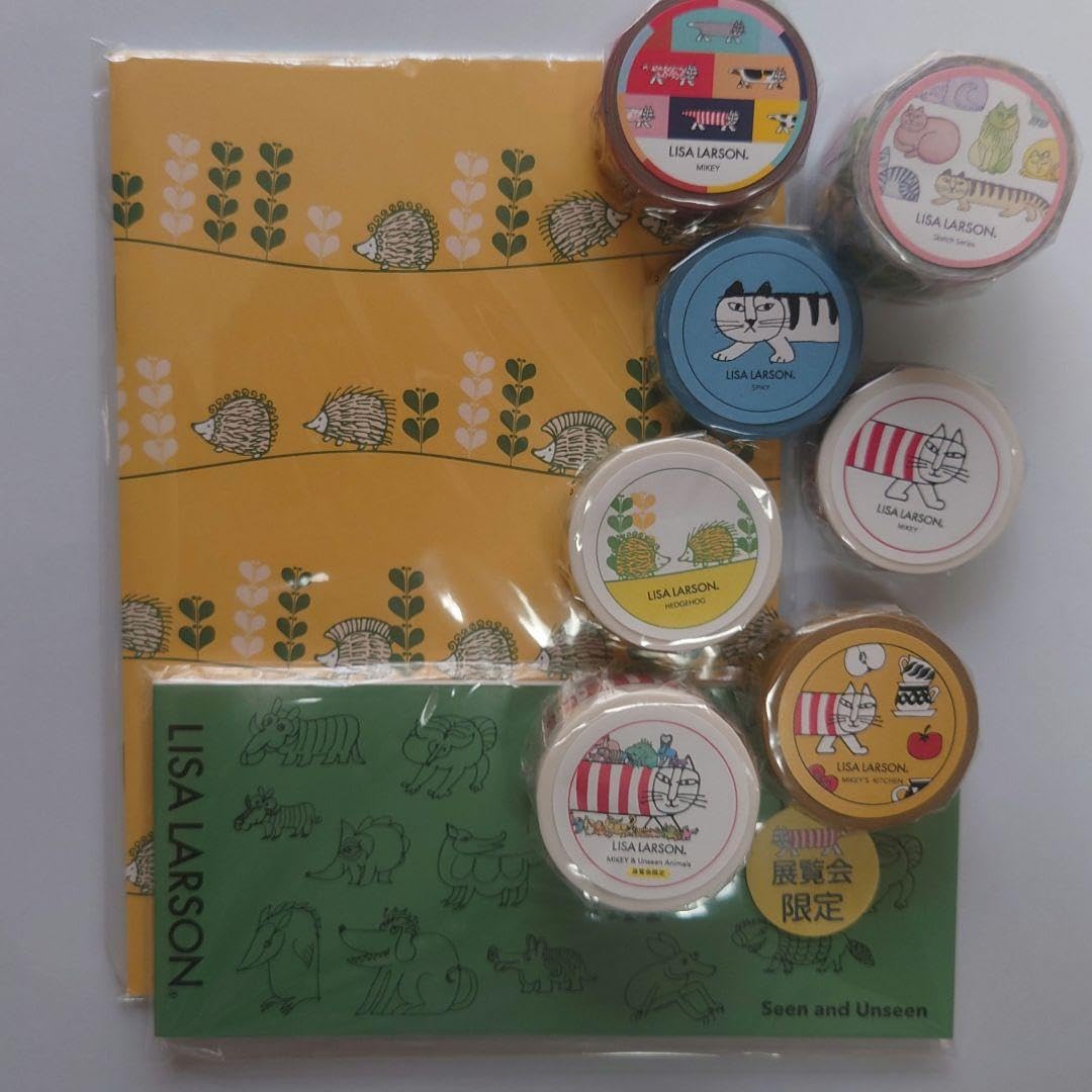 リサラーソン展♪ノート 一筆箋 マスキングテープ 太幅広 展覧会限定 レアＣ Amazon.co.jp: リサラーソン展ノート 一筆箋 マスキングテープ
