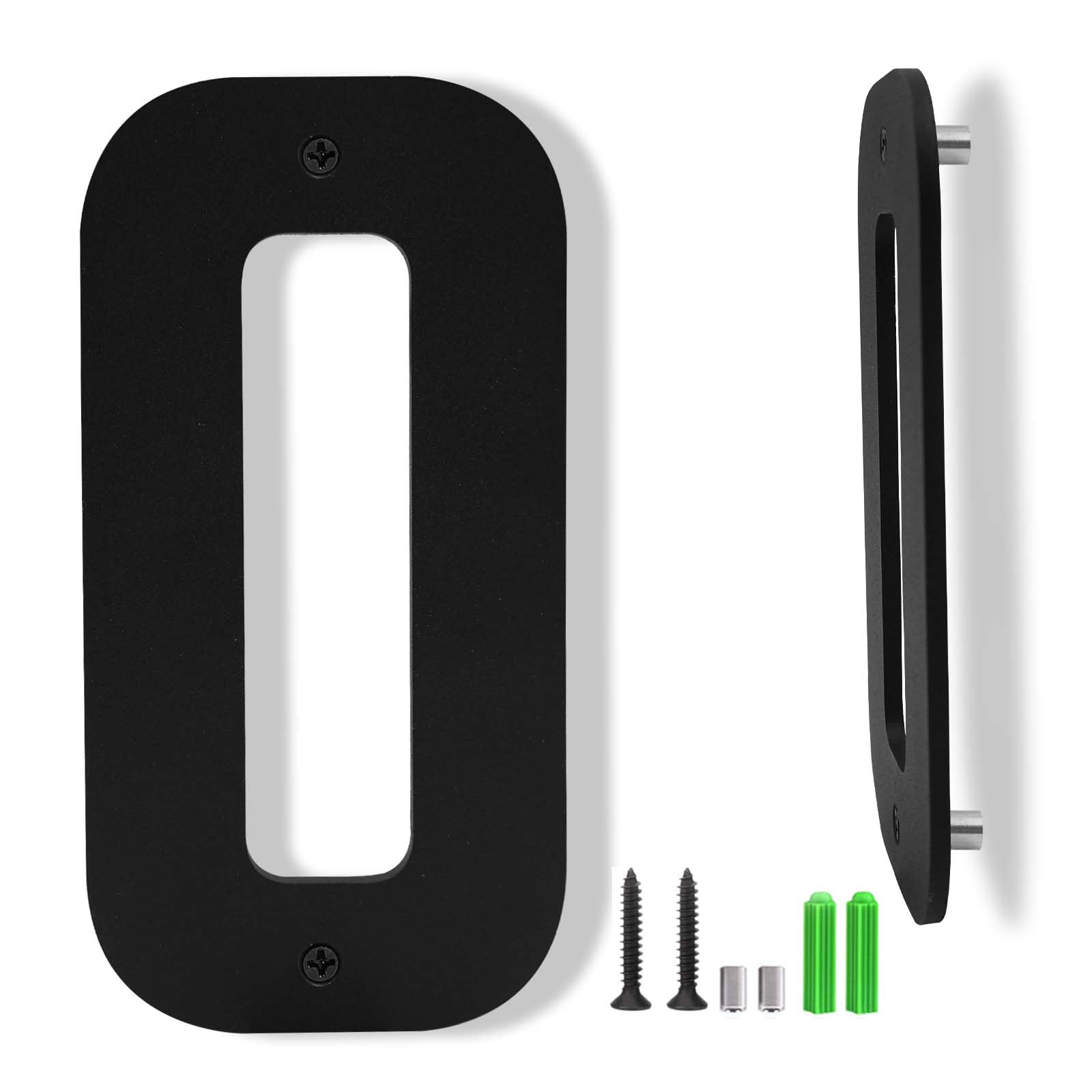 3 Inch Black Aluminum Letters, Floating House Address Numbers for Outside, Modern Metal Door Numbers Letters, Metal House Address Letter and Number