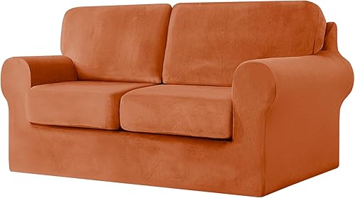 Miniatura 32 de UNBBRRL Fundas de sofá de 7 piezas para sofá, funda de repuesto para sofá Ektorp de 3 asientos con 1 funda principal, 3 fundas de cojín de asiento,