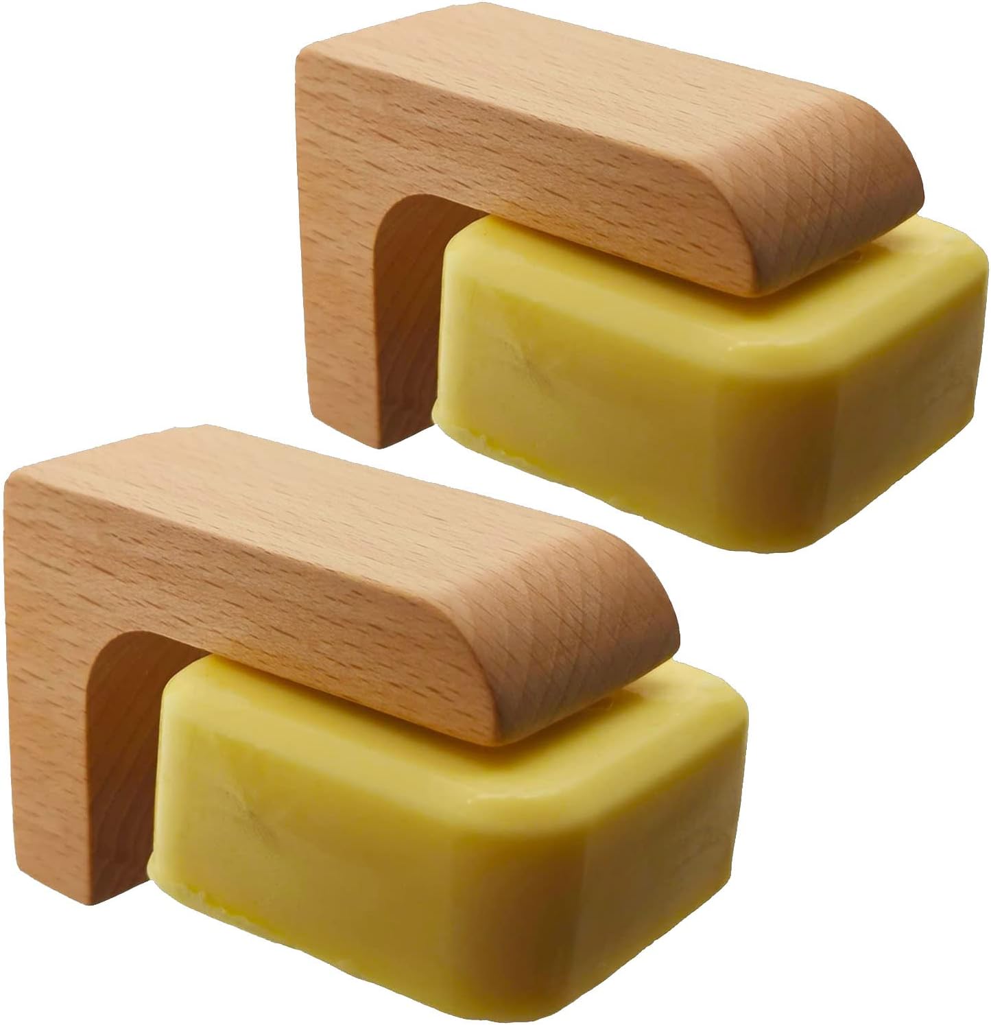 (2sets) Wood Bar Soap Holder for Shower Wall