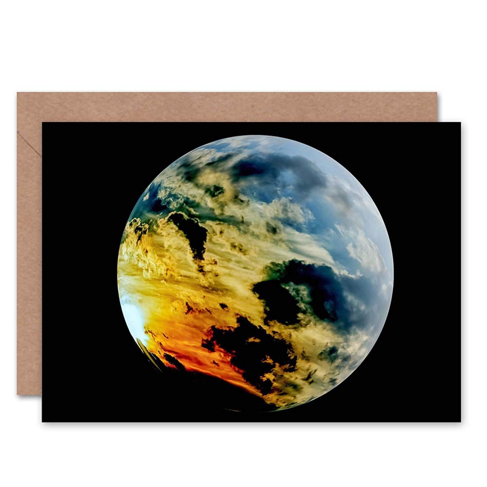Artery8 - Greeting Card - Sky Planet Globe Space Sphere Eclipse